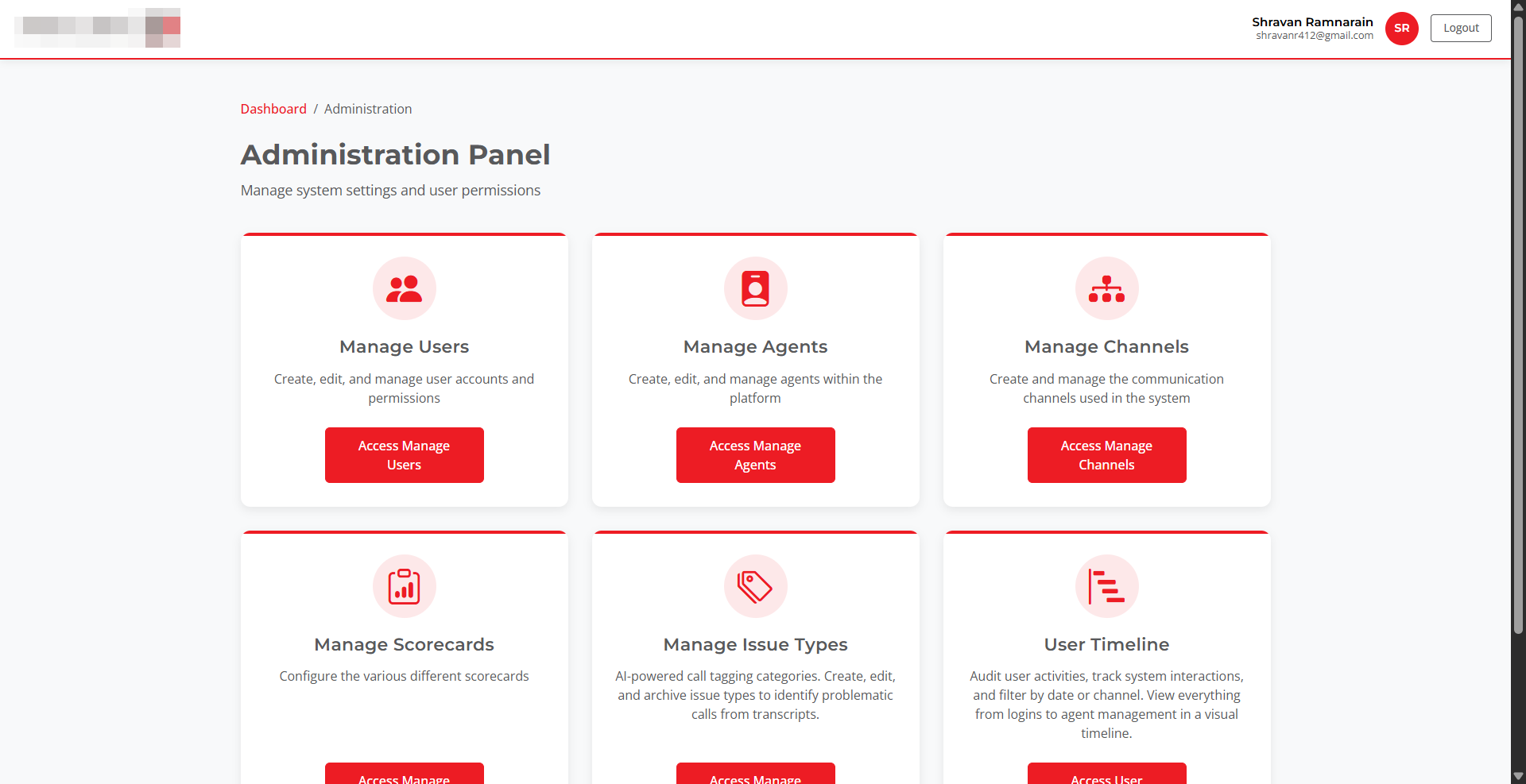 Administration Panel